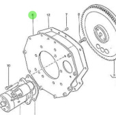 Nanni Diesel 970491707 - Rear End Plate for Flywheel Assembly