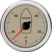 Vetus RUDDW40 - Rudder Position Indicator