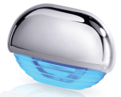 Hella Easy Fit Step Lamp - Blue Light, Chrome Trim