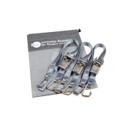 Rapid Marine BSKIT35SH-3-GY - Bow and Stern Kit 1.2 m, 3 x 35mm, Snap Hooks, Grey