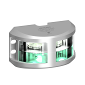 Lopolight 300-124G2+118G2 - Navigation Light 3NM 180° White & Green Silver Anodized