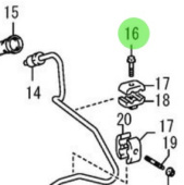 Nanni Diesel 970316174 - Bolt With Washer for Injection and Fuel Pump Assembly