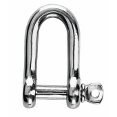 Plastimo D-Shaped 316 Stainless Steel Shackles