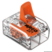 WAGO 221 Series Lever Splicing Connectors and Mounting Carriers for 0.14-6 mm² Conductors