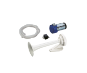 Allpa Plastic (ABS) Boat Horn With Electric Compressor, Single Tone, L=250mm, 12v (116db(A)-420hz), White