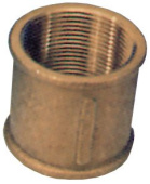 Allpa Brass Straight Female Sleeve Coupling, 1-1/4"