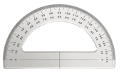 Allpa Plexiglass Protractor 180°, L= 150mm