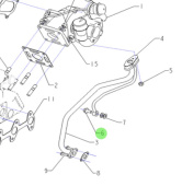 Nanni Diesel 970314110 - Union Bolt for Turbocharger Exhaust Mixer
