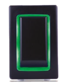 Sierra RK40620G - Waterproof (IP68) Halo Permanently Lit Switch; LED Green, SPST, (On)-Off