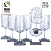 Silwy KO-WIG-C300-6 - High-tech plastic wine glasses, set of 6