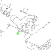 Nanni Diesel 970505101 - Intake Manifold for 3.90HE Engines