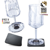 Silwy KO-WI-C-2 - Magnetic Plastic Glass Wine 0,2L, Set Of 2