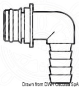 Osculati 16.532.25 - Europump 90° Plug-In Quick Fitting Thread Ø 14 mm