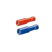 Female Cylindrical Insulated Terminals Red