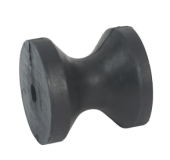 Allpa Bow Roller, 76xø76mm, Hole Ø12mm (Moulded Rubber)
