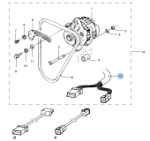 Vetus 08-01310 - Engine Wiring Loom L-Series 75A Dynamo