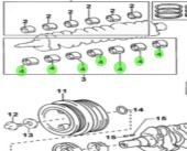 Nanni Diesel 970312604 - Crankshaft Bearing for T6 Series Engines