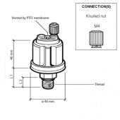 VDO 360-081-029-099C - Pressure Sender 0-5 Bar - M12 x 1.25