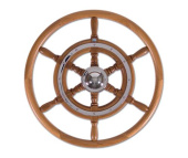 Stazo Steering Wheel Type 02 Mahogany/Chrome 45cm