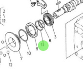 Nanni Diesel 970302100 - Governor Ball Case Circlip for Camshaft Injection Pump