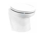Jabsco 58020-3024 - Deluxe 17" Electric Toilet 24V, Angled With Solenoid, Soft Closing