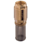 Guidi Foot Valve with Stainless Steel Filter, Yellow Brass, POM/NBR, BSPP Thread