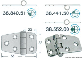 Osculati 38.840.51 - Hinge Standard Pin 55x37 mm