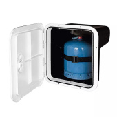 Plastimo 196257 - Nuova Rade White Storage Hatch + Box for 3kg Gas Bottle, Interr. Gasket