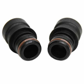 Flojet 20381063 - Black Plastic Poly Tube Fittings With Viton O-Rings 1/2in