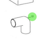 Nanni Diesel 970300269 - Water Pump Elbow for HE Series Engines