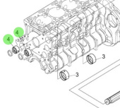 Nanni Diesel 970314861 - Camshaft Bearing for N4 Series Engines