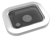Goiot Aluminum Hatches Model 'Opal 03', Satin, Dims. 285x230mm, Hole Size 231x176mm, Mounting Depth 15mm