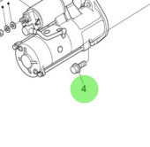 Nanni Diesel 970313674 - Starter Flange Bolt for Marine Engines