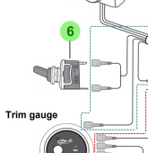 Bukh 00113-1A151 - Trailer Switch for R210J and S270J Trim Wiring