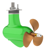 Combi Nautic Fixed POD 1,0 kW, 24VDC Small