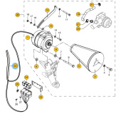 Vetus STM9864 - Engine Wiring for M415/7/55 Keel Cooled, 2nd Alternator