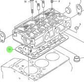 Nanni Diesel 970307836 - Cylinder Head Gasket for 3.75HE Engines