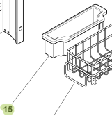 Isotherm SGC00321AA - Plastic Basket for Large Drawer Section DR65 Refrigerator