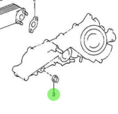 Nanni Diesel 970312278 - Nut for Intake Manifold, Oil Cooler, and Water Pump