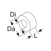 Webasto 1320499A - Spacer Bushing Di Ø 8 mm, Da Ø 20 mm Length 8 mm Aluminium