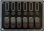 Allpa Aluminum Circuit Panel, 12v, 133x190mm, 6-Position