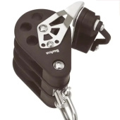 Barton N16930 – Triple Swivel Block with Cam Size 6 64mm, Ball Bearing, 3x Ø64mm Sheaves, Max Rope 14mm