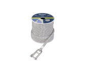 Talamex Genoa Halyard With SS AISI 316 Snap Shackle Black/White 12 mm 36 m