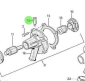 Nanni Diesel 970154003 - Fresh Water Pump Water Return Pipe for HE Engines