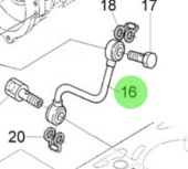 Nanni Diesel 970314862 - Throttle Control Pipe Assembly for N4.85 and N4.100 Engines