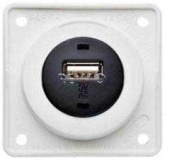 Berker USB Charging Socket 12V - USB A, Arctic White Glossy