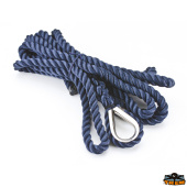 Trem High Tenacity Polyester 3-Strand Mooring Line with Stainless Steel Thimble
