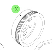 Steyr 2180835-0 - Pulley Spare Part SE Series