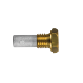 Tecnoseal 02013T - AIFO-FTP Pencil Anode Ø10 L.18 Complete With Brass Plug Th. 12X1,5