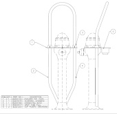 Lewmar 89400300 - Guardrail Enguard Kit Kickback Full
